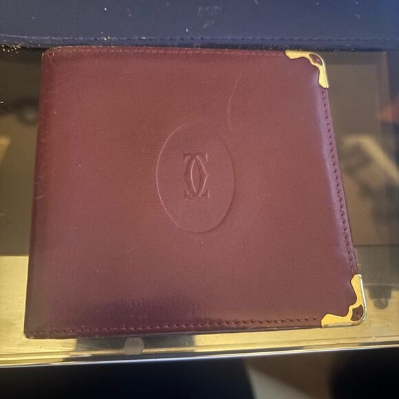 Cartier Other - Must de Cartier Bordeaux Bifold Wallet – A Collector’s Statement